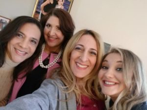 (L-R) Rina Mejia, Judith Anna Di Donato, Randi Sloane, and Rachel Korb